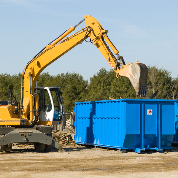 what are the rental fees for a residential dumpster in Short Creek West Virginia